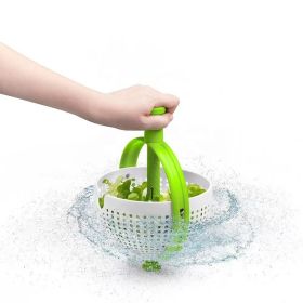 1pc Vegetable Drain Basket; Kitchen Vegetable Washing Basin; Salad Spinner; Fruit Washing Vegetable Basket; Kitchen Salad Washing Basin; Salad Fr