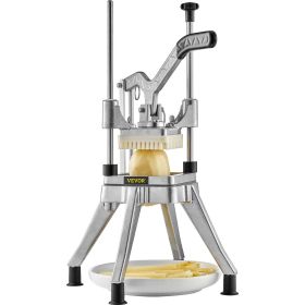 VEVOR Commercial Chopper with 4 Replacement Blades Commercial Vegetable Chopper Stainless Steel French Fry Cutter Potato Dicer & Slicer Commercia
