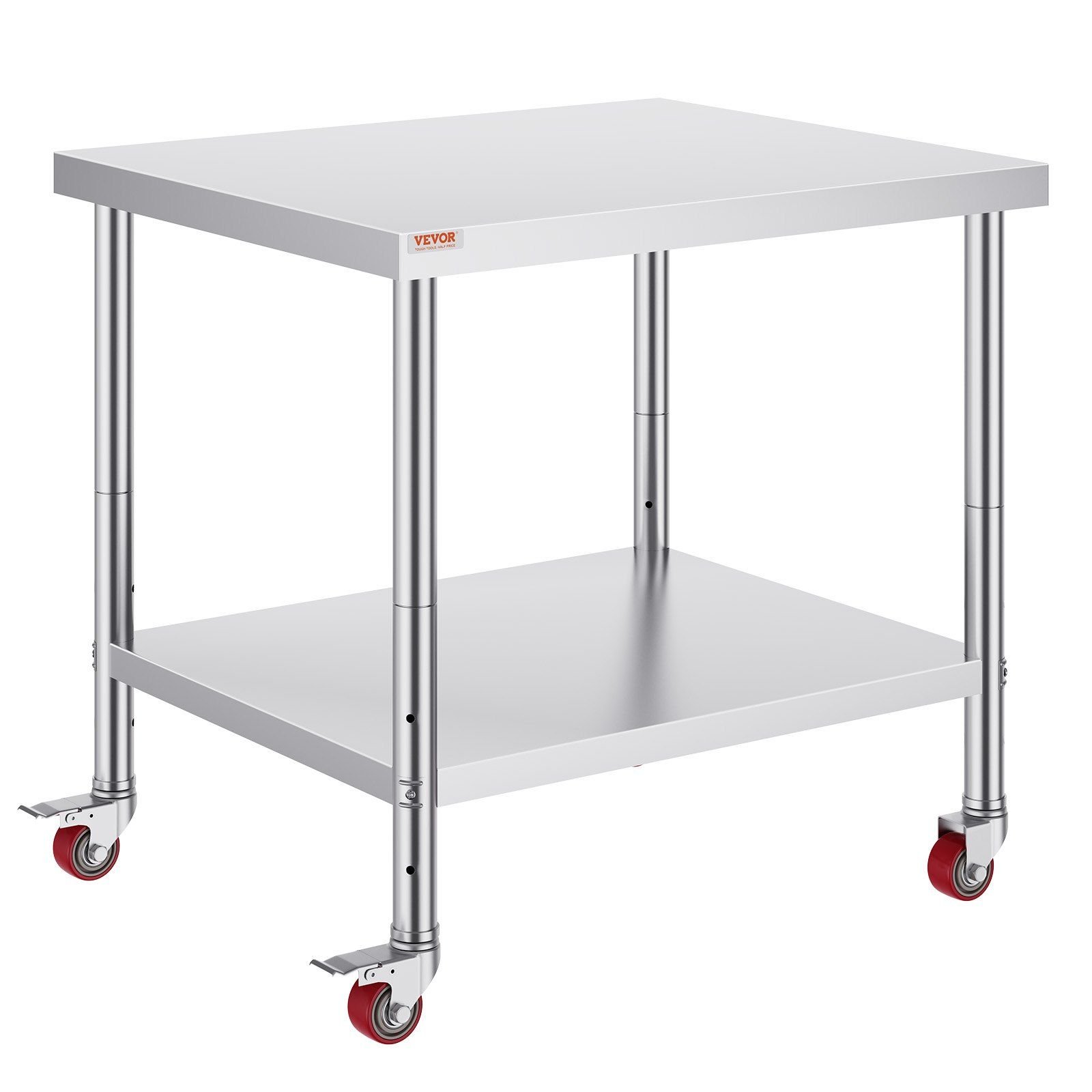VEVOR Stainless Steel Work Table 36 x 30 x 34 Inch, 700 LBS Load ...