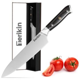 Professional Chef Knife 8 Inch, Santoku Knife 7 Inch High Carbon Steel Chef Knife Japanese Knife, Full Tang Wood Handle Kitchen Knife (Option: Chef knife)