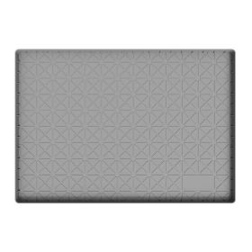 Waterproof Anti-Slip Anti-Grease Heat Insulation Drainage Mats (Color: gray, Type: Kitchen Supplies)