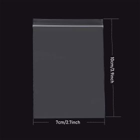 100 Pcs Plastic Zipper Bags; Resealable Zipper Bags; Suitable For Restaurant Supplies Snacks; Nuts; Seeds; Candy; Suitable For Travel; Storage; P (size: 3.9inch*2.7inch)