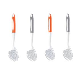 Dish Cleaning Brushes with Curved Bristles for Pots/Pans/Sink (Color: As pic show, Type: Kitchen Gadget)